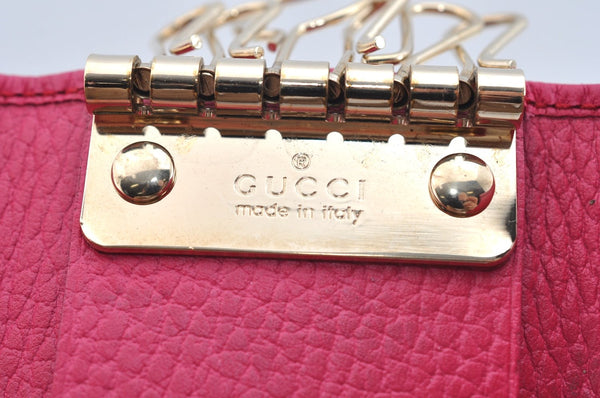 Authentic GUCCI Swing Vintage６Six Hooks Key Case Leather 354499 Pink K5820