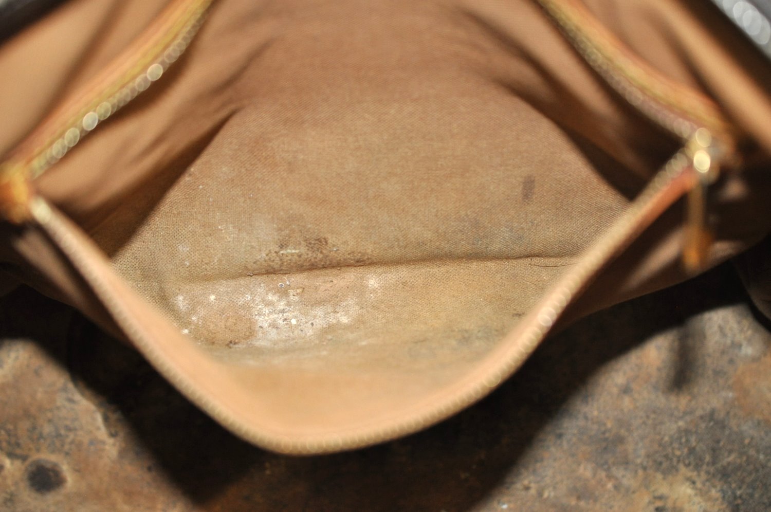 Authentic Louis Vuitton Monogram Cabas Mezzo Shoulder Tote Bag M51151 Junk K5828