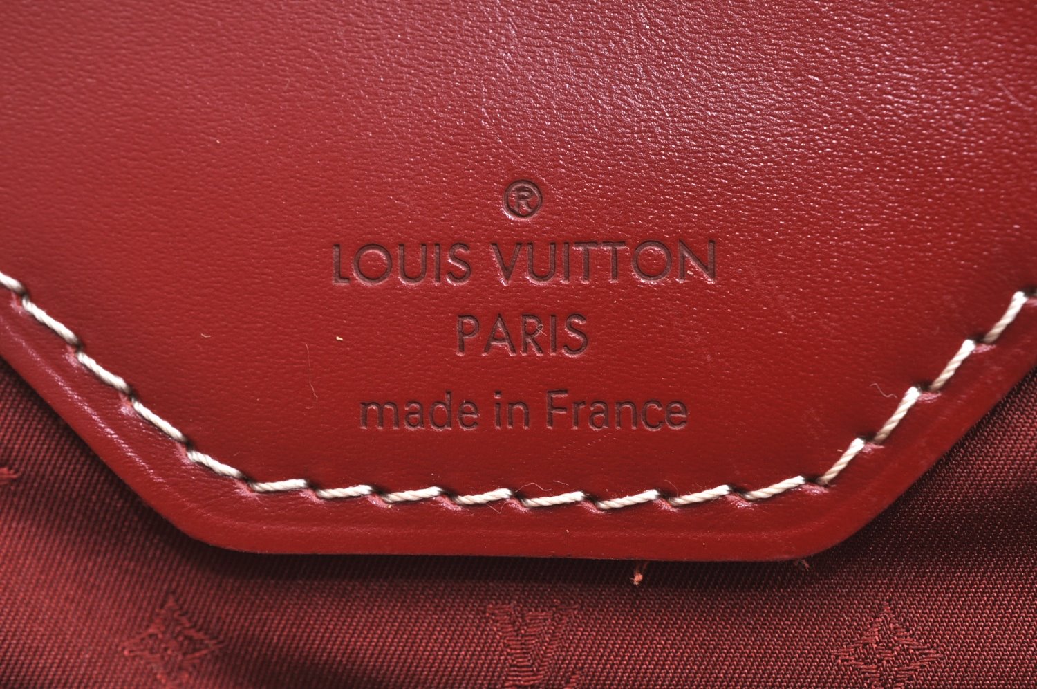 Authentic Louis Vuitton Suhali Rapsolu Shoulder Hand Bag Red M95849 LV K5833