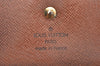 Authentic Louis Vuitton Monogram M61652 Porte Monnaie Billet Carte Credit K5840