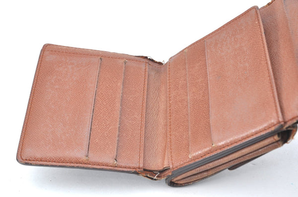 Authentic Louis Vuitton Monogram M61652 Porte Monnaie Billet Carte Credit K5840