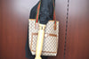 Authentic GUCCI Web Sherry Line GG Plus Tote Bag PVC Leather Brown K5848