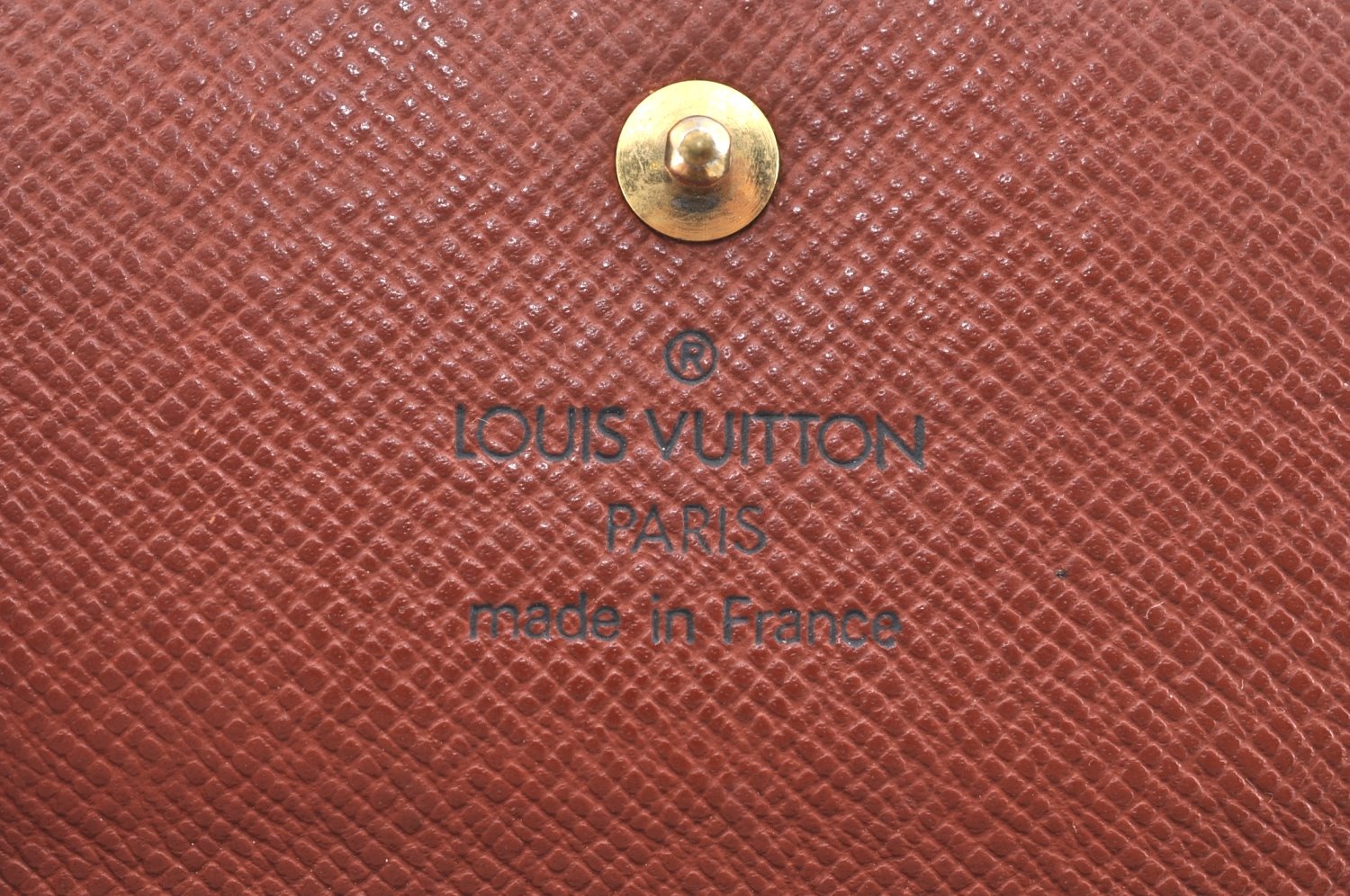 Authentic Louis Vuitton Monogram M61652 Porte Monnaie Billet Carte Credit K5851