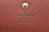 Authentic Louis Vuitton Monogram M61652 Porte Monnaie Billet Carte Credit K5851