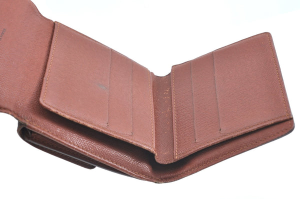Authentic Louis Vuitton Monogram M61652 Porte Monnaie Billet Carte Credit K5851
