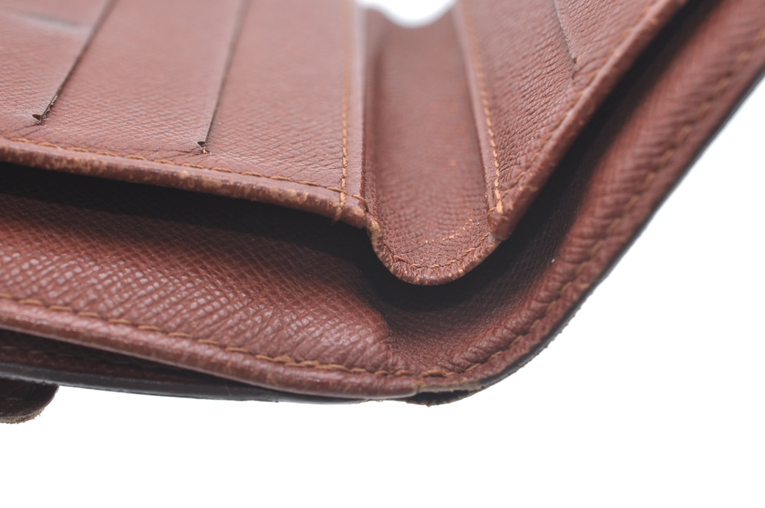 Authentic Louis Vuitton Monogram M61652 Porte Monnaie Billet Carte Credit K5851