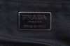 Authentic PRADA Vintage Nylon Tessuto Leather Business Bag Black K5861