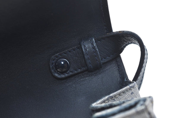 Authentic GUCCI Micro GG PVC Leather Shoulder Cross Body Bag Navy Blue K5871