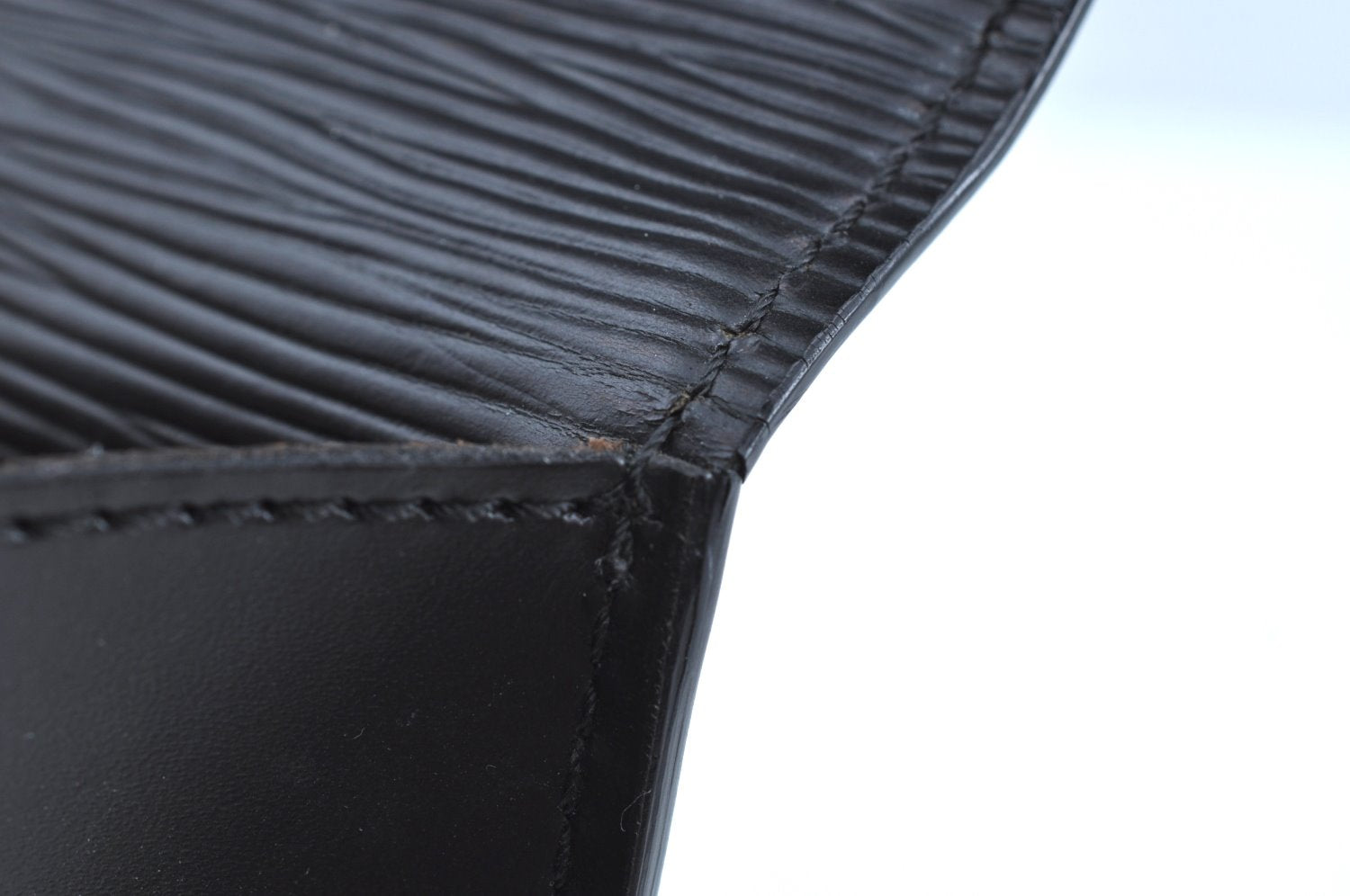 Auth Louis Vuitton Epi Porte Documents Bandouliere Briefcase M54462 Black K5875