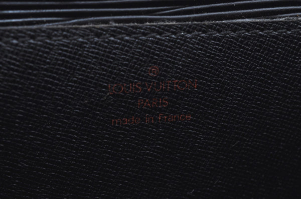 Auth Louis Vuitton Epi Porte Documents Bandouliere Briefcase M54462 Black K5875