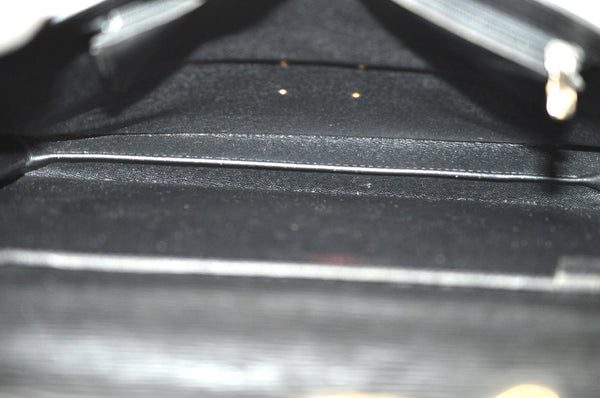 Auth Louis Vuitton Epi Porte Documents Bandouliere Briefcase M54462 Black K5875