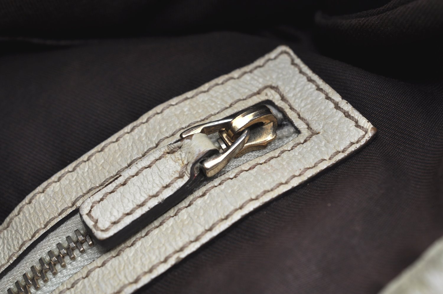 Authentic GUCCI Charmy Shoulder Tote Bag GG Canvas Leather 153361 Brown K5877