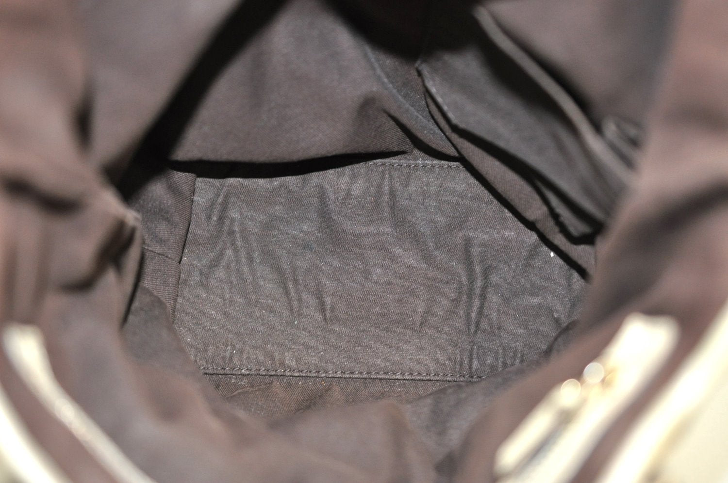 Authentic GUCCI Charmy Shoulder Tote Bag GG Canvas Leather 153361 Brown K5877