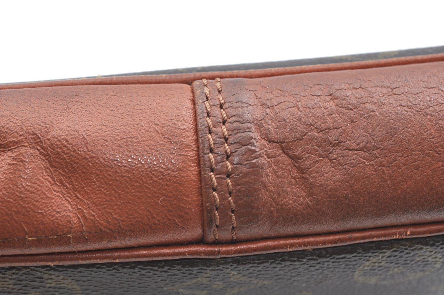 Authentic Louis Vuitton Monogram Pochette Sport Clutch Bag Old Model Junk K5878