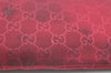 Authentic GUCCI Clutch Hand Bag Purse GG Nylon Leather 282071 Red K5881
