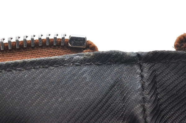 Authentic GUCCI Clutch Hand Bag Purse GG Nylon Leather 282071 Red K5881