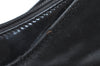 Authentic GUCCI Vintage Shoulder Hand Bag Satin Enamel Black Junk  K5884
