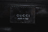 Authentic GUCCI Vintage Shoulder Hand Bag Satin Enamel Black Junk  K5884
