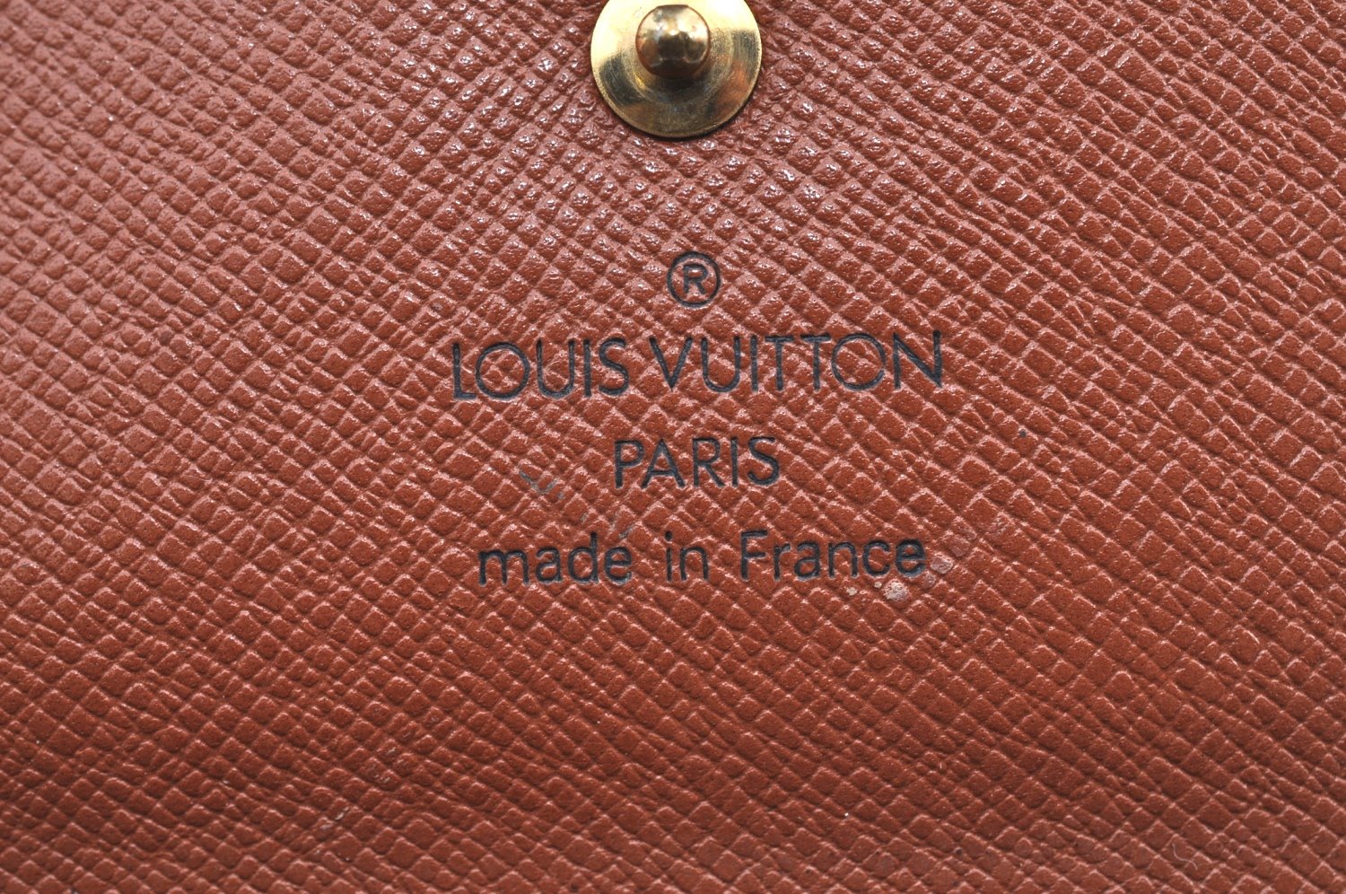 Authentic Louis Vuitton Monogram M61652 Porte Monnaie Billet Carte Credit K5886
