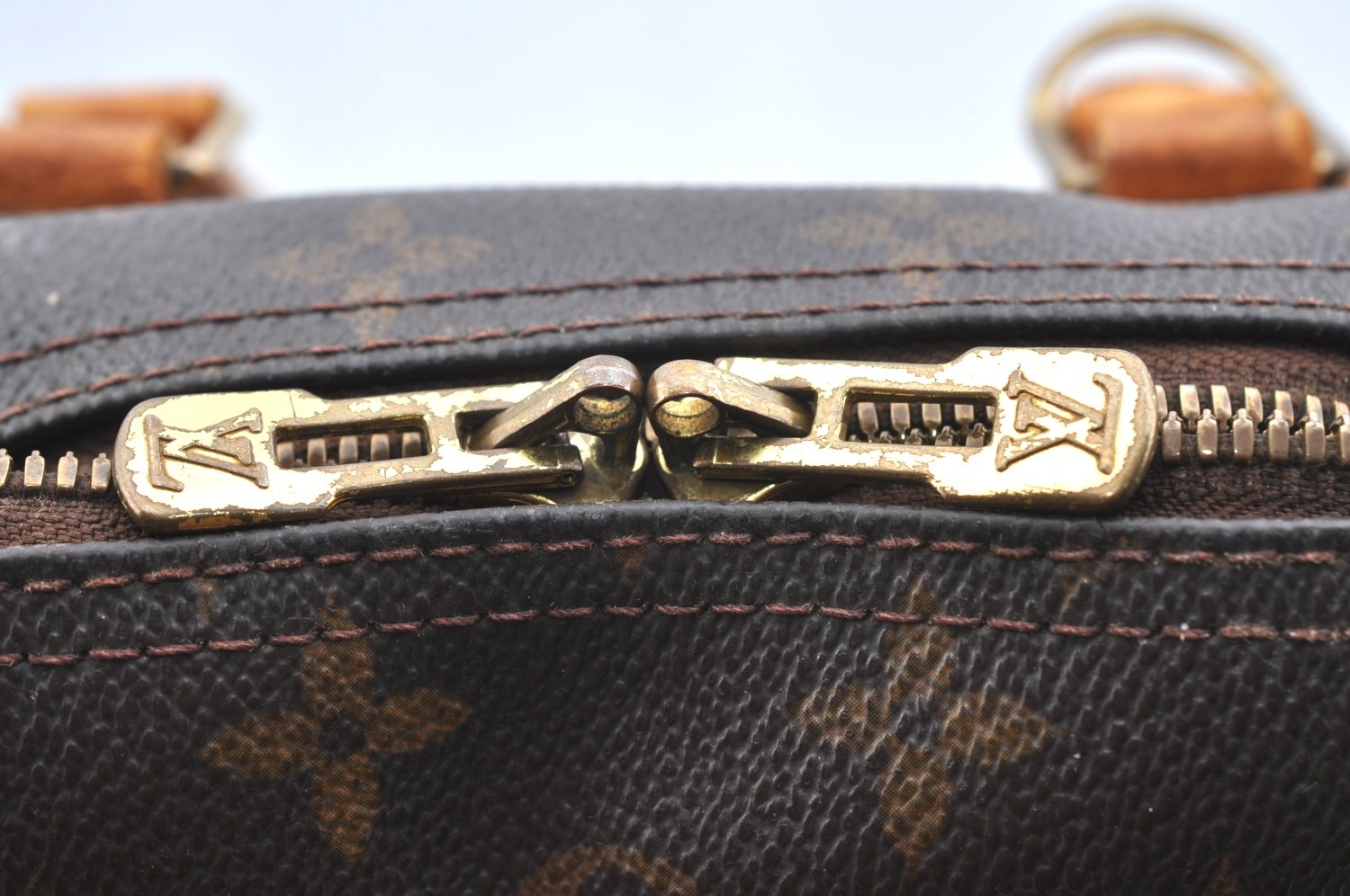 Authentic Louis Vuitton Monogram Deauville Hand Bag M47270 LV Junk K5891