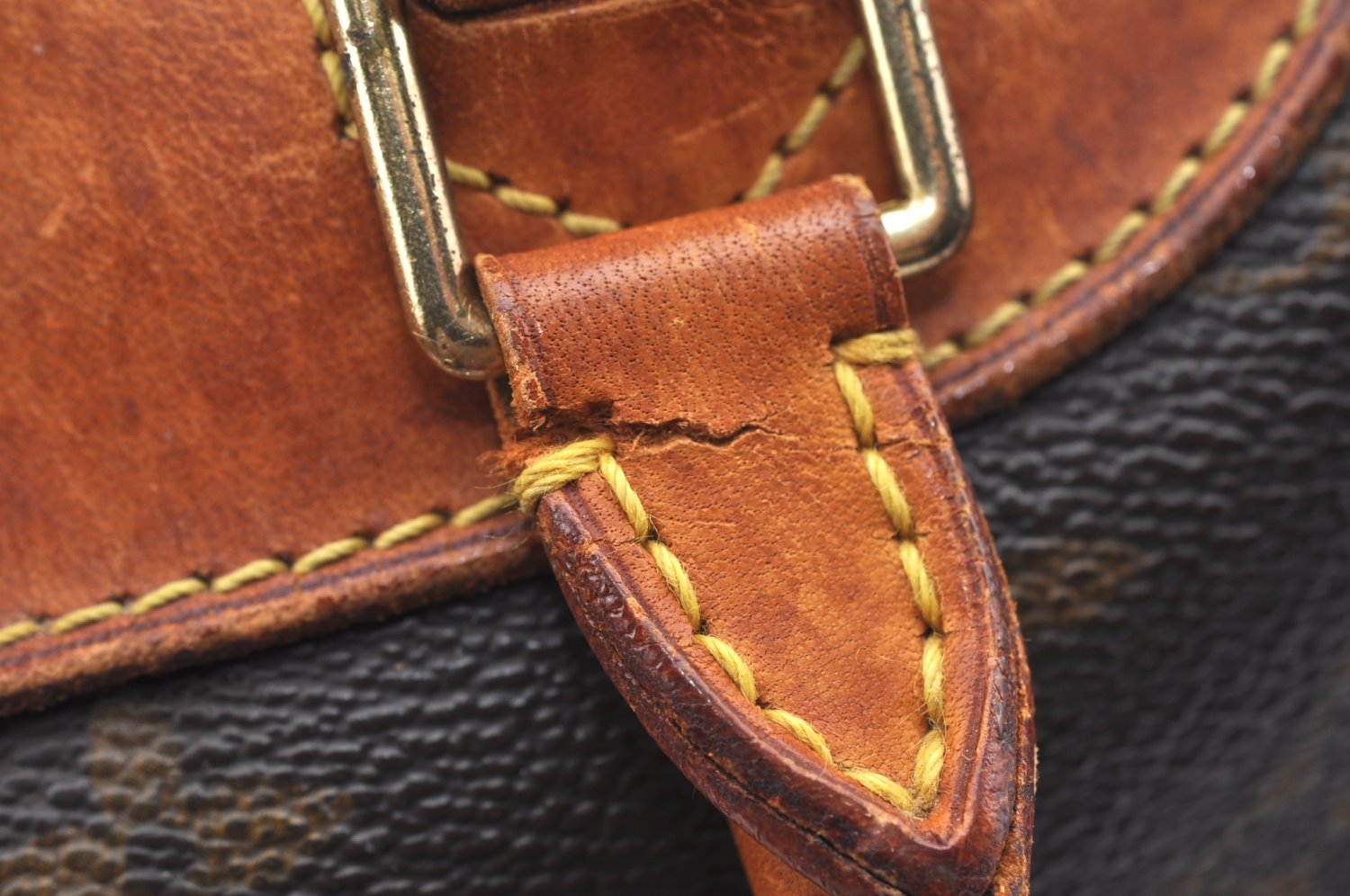 Authentic Louis Vuitton Monogram Deauville Hand Bag M47270 LV Junk K5891