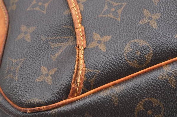 Authentic Louis Vuitton Monogram Deauville Hand Bag M47270 LV Junk K5891
