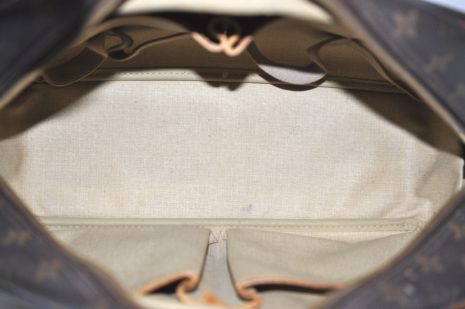 Authentic Louis Vuitton Monogram Deauville Hand Bag M47270 LV Junk K5891