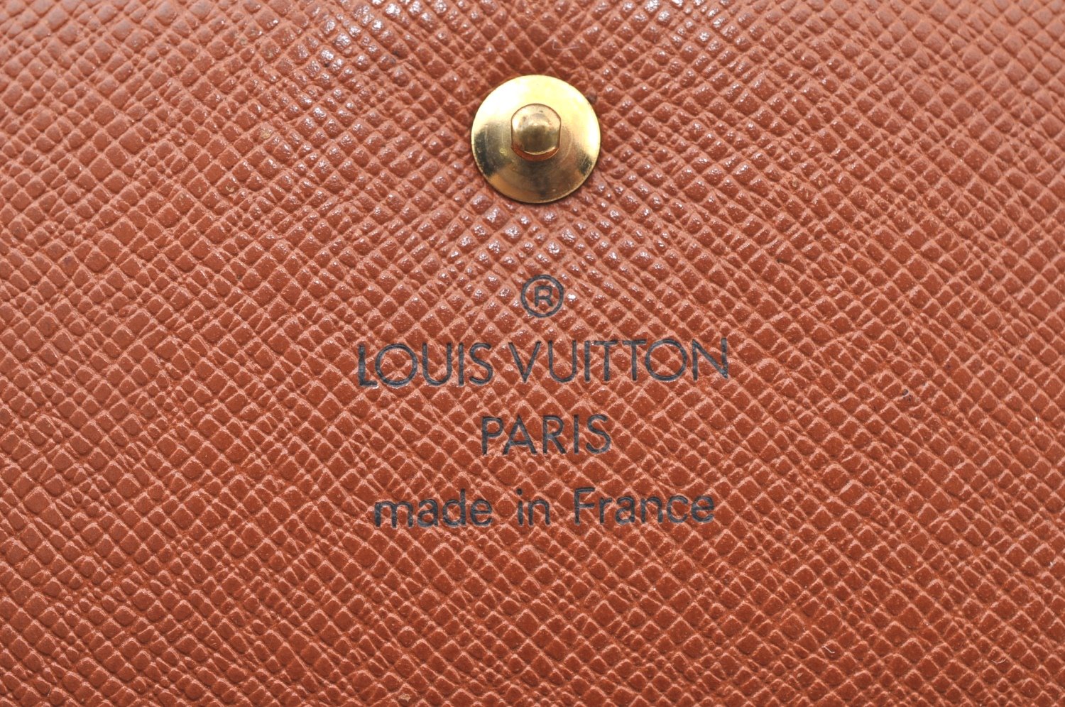 Authentic Louis Vuitton Monogram M61652 Porte Monnaie Billet Carte Credit K5893