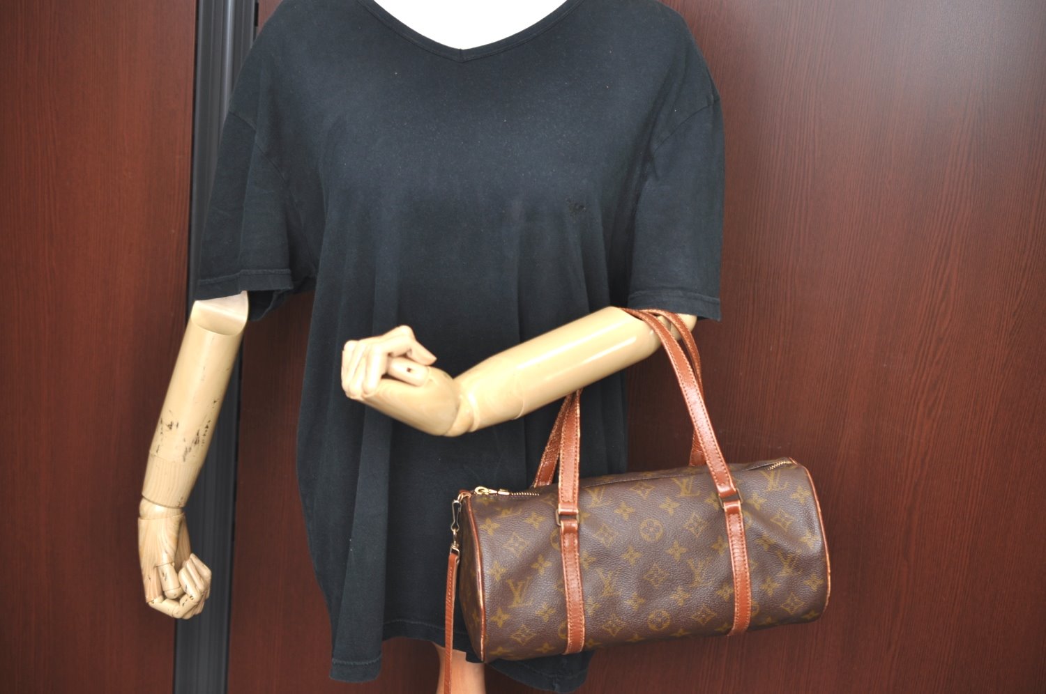 Authentic Louis Vuitton Monogram Papillon 30 Hand Bag Old Model LV K5895