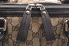 Authentic GUCCI Sukey 2Way Shoulder Tote Bag GG Canvas Leather Brown K5900