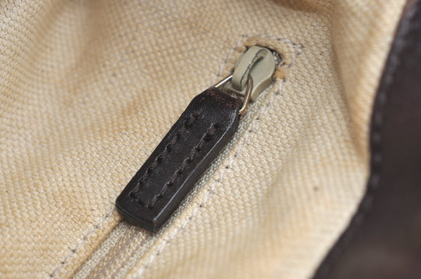 Authentic GUCCI Sukey 2Way Shoulder Tote Bag GG Canvas Leather Brown K5900