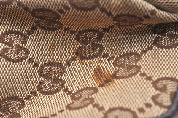 Authentic GUCCI Sukey 2Way Shoulder Tote Bag GG Canvas Leather Brown K5900