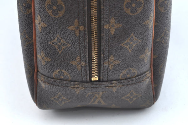 Authentic Louis Vuitton Monogram Deauville Hand Bag M47270 LV K5918