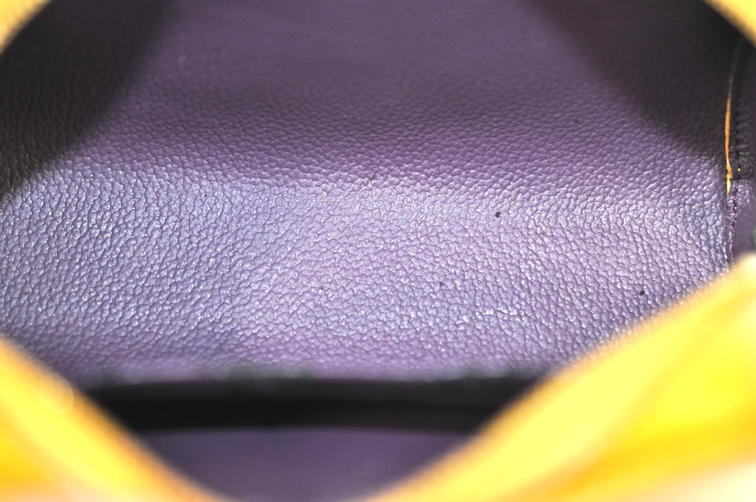 Authentic Louis Vuitton Epi Dauphine Cosmetic Pouch Yellow M48449 LV Junk K5925