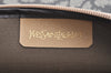 Authentic YVES SAINT LAURENT Clutch Hand Bag Purse PVC Leather Gray K5937