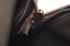 Authentic YVES SAINT LAURENT Clutch Hand Bag Purse PVC Leather Gray K5937