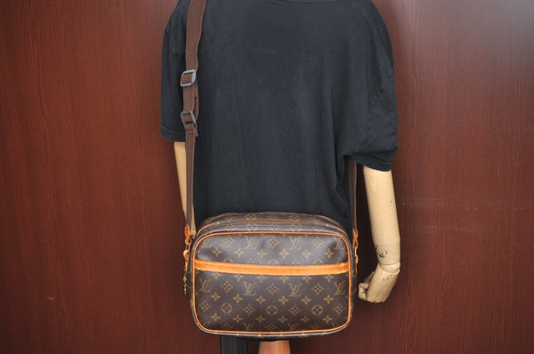 Auth Louis Vuitton Monogram Reporter PM Shoulder Cross Bag M45254 LV Junk K5940