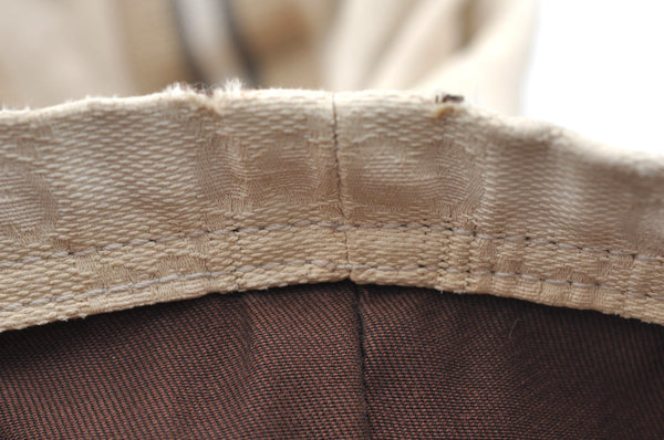 Authentic GUCCI Vintage Shoulder Tote Bag GG Canvas Leather 189669 White K5944