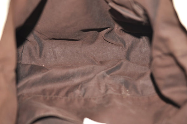 Authentic GUCCI Vintage Shoulder Tote Bag GG Canvas Leather 189669 White K5944