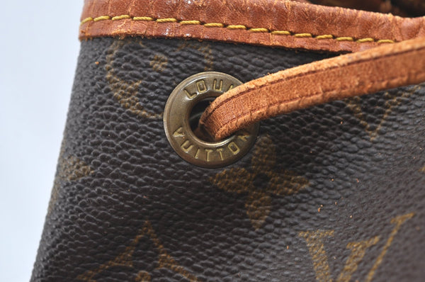 Authentic Louis Vuitton Monogram Noe Shoulder Drawstring Bag M42224 LV K5950