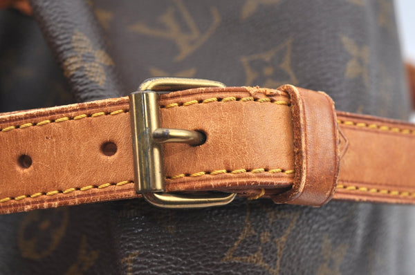 Authentic Louis Vuitton Monogram Noe Shoulder Drawstring Bag M42224 LV K5950