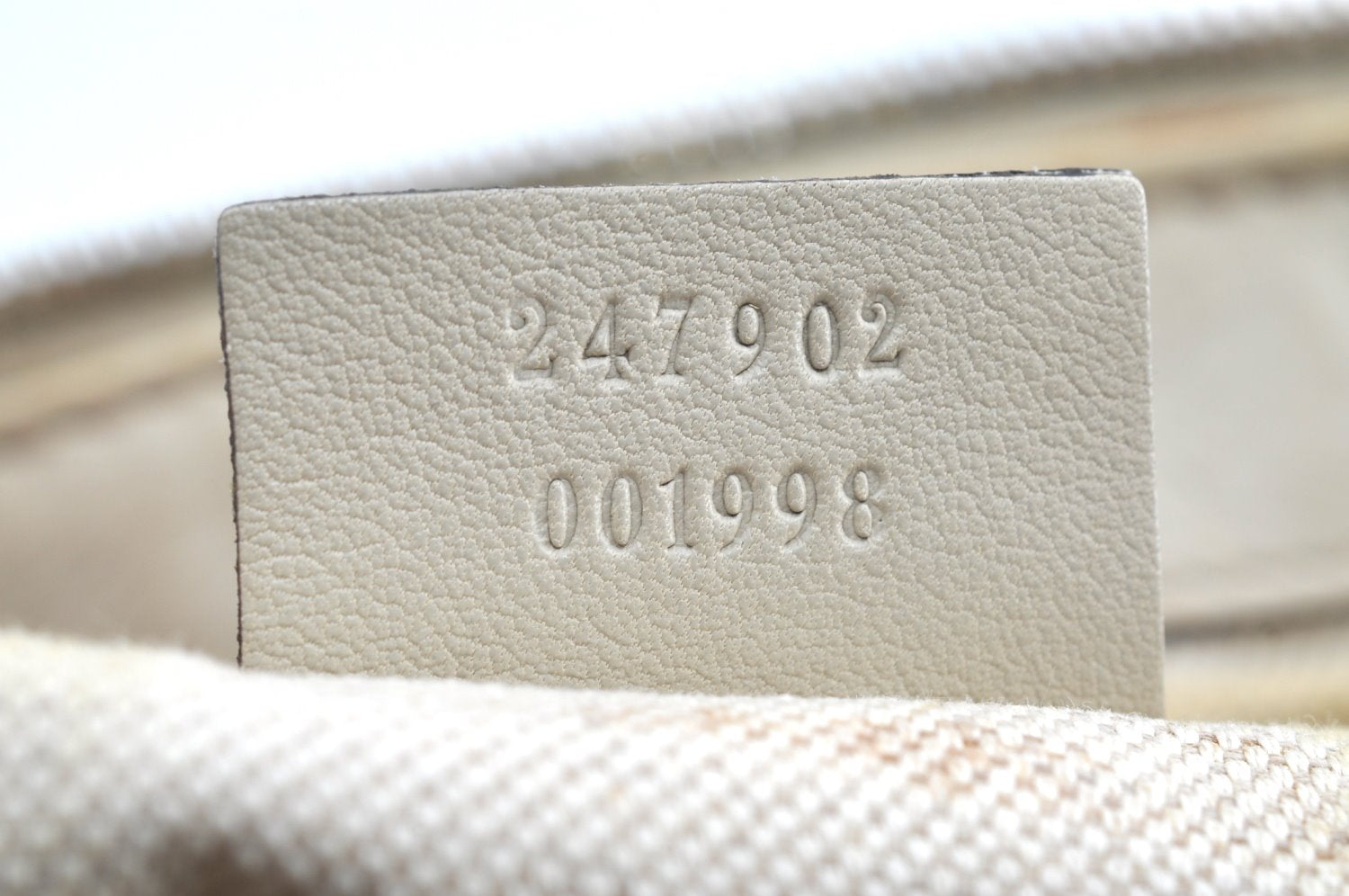 Authentic GUCCI Sukey Guccissima 2Way Shoulder Tote Bag GG Leather White K5953