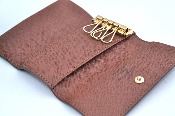 Authentic Louis Vuitton Monogram Multicles 4 Four Hooks Key Case M62631 LV K5957