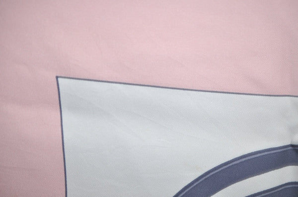 Authentic HERMES Carre 90 Scarf "BRIDES de GALA par" Silk Pink K5974