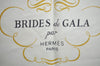Authentic HERMES Carre 90 Scarf "BRIDES de GALA par" Silk Navy Blue K5975