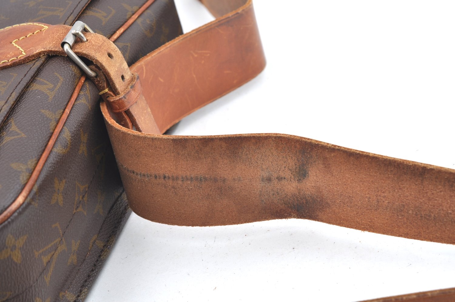 Auth Louis Vuitton Monogram Cartouchiere GM M51252 Shoulder Cross Bag Junk K5978