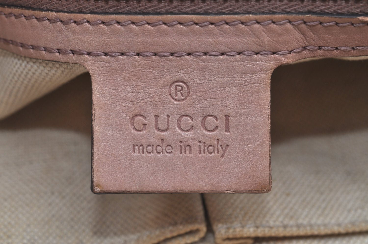Authentic GUCCI Vintage Shoulder Tote Bag GG Canvas Leather 308604 Brown K5981