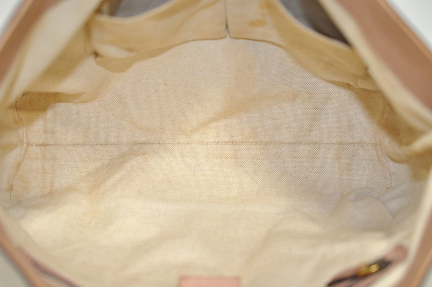 Authentic GUCCI Vintage Shoulder Tote Bag GG Canvas Leather 308604 Brown K5981