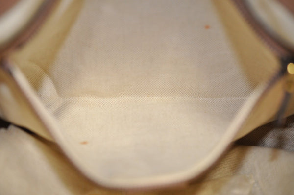 Authentic GUCCI Vintage Shoulder Tote Bag GG Canvas Leather 308604 Brown K5981