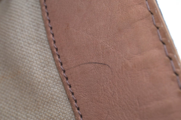 Authentic GUCCI Vintage Shoulder Tote Bag GG Canvas Leather 308604 Brown K5981